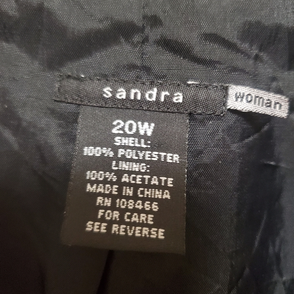 Vintage Sandra Oversized Colorblock Blazer Jacket Bold 20W - Picture 11 of 12